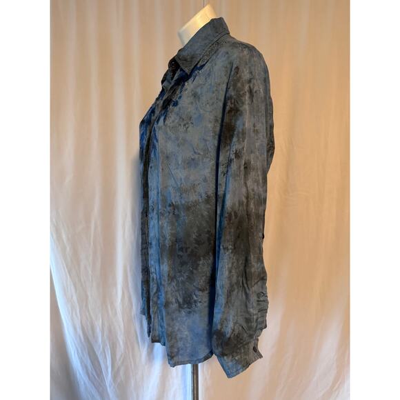 Vintage Goa Blue Embroidered Blouse - Large - Picture 5 of 10